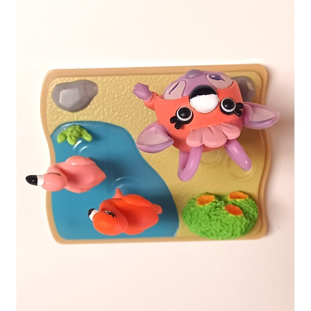 Disney Stitch Goes Wild Scene Setter Angel Flamingo Figure Just Play Happy Haul - Picture 6 of 15